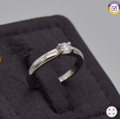 Picture of 14ct Yellow Gold Solitaire Engagement Ring